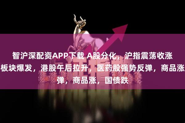 智沪深配资APP下载 A股分化，沪指震荡收涨，机器人板块爆发，港股午后拉升，医药股强势反弹，商品涨，国债跌