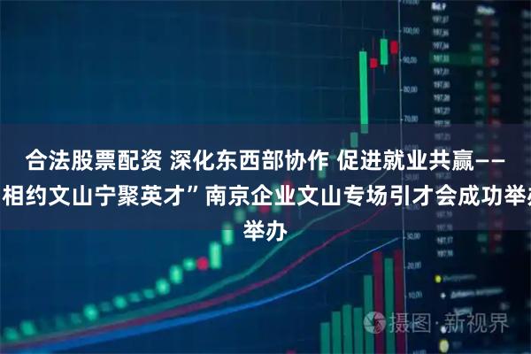 合法股票配资 深化东西部协作 促进就业共赢——“相约文山宁聚英才”南京企业文山专场引才会成功举办