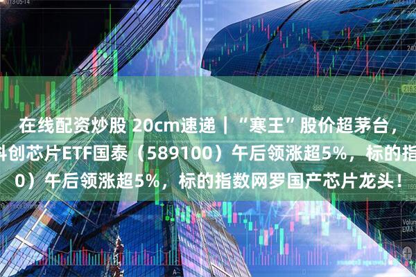 在线配资炒股 20cm速递｜“寒王”股价超茅台，科创芯片景气持续！科创芯片ETF国泰（589100）午后领涨超5%，标的指数网罗国产芯片龙头！