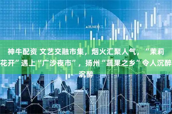 神牛配资 文艺交融市集，烟火汇聚人气，“茉莉花开”遇上“广沙夜市”，扬州“蔬果之乡”令人沉醉